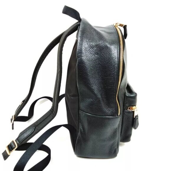COACH Black Leather Backpack Bag main image 7